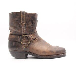 Frye Conway Harness Boots Mens Size 10 M Distressed Brown Made In USA